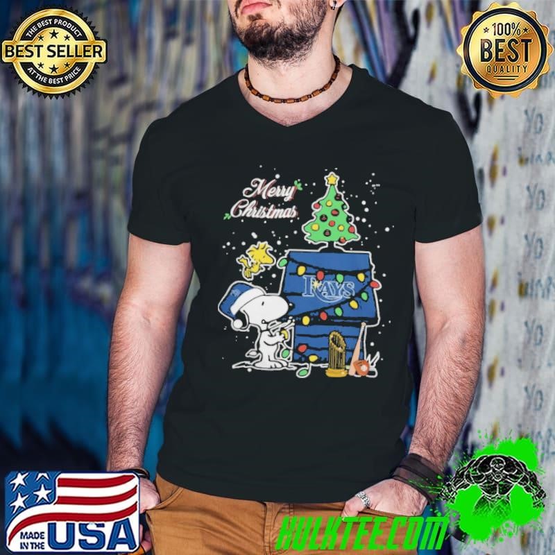 Tampa Bay Rays Merry Christmas With Snoopy Baby Shirt