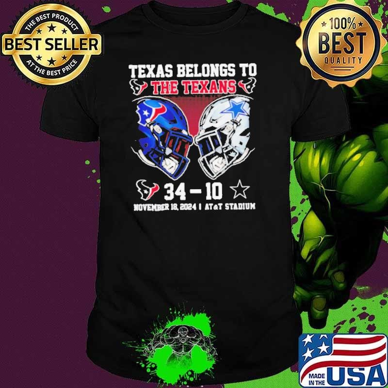 Texas belongs to the Texans November 18 2024 Texans vs Cowboys score Christmas Unisex