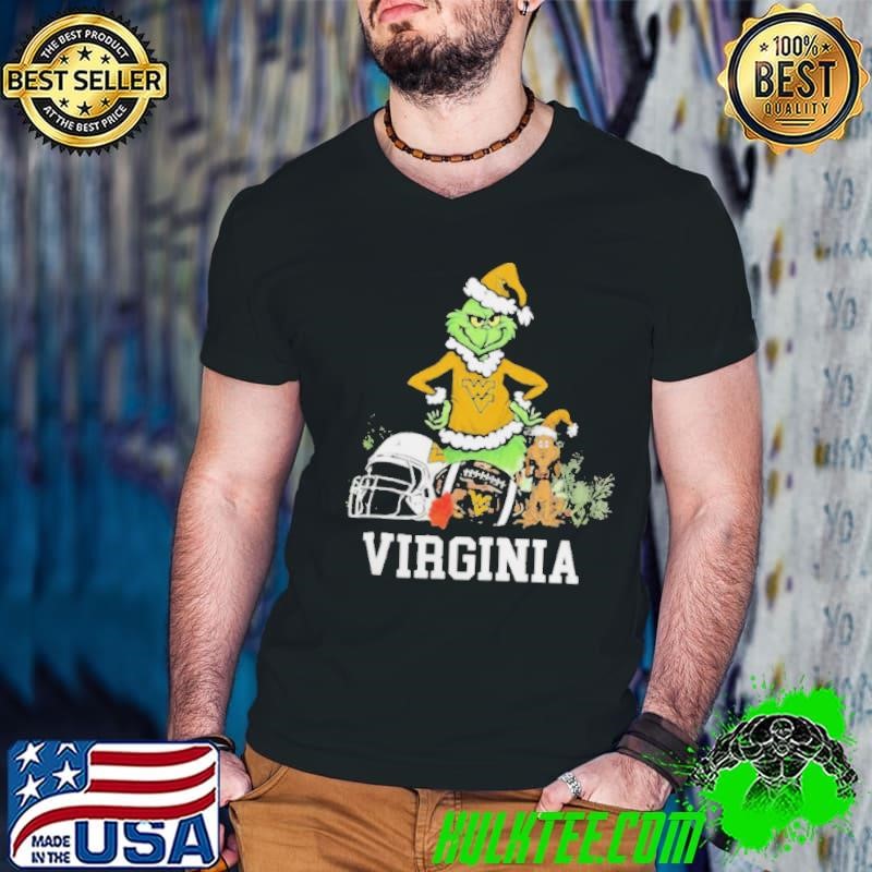 The Grinch And West Virginia Christmas Guys V Neck