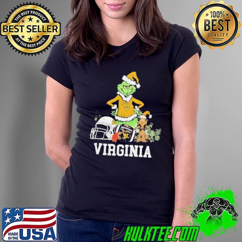 The Grinch And West Virginia Christmas Ladies Tee