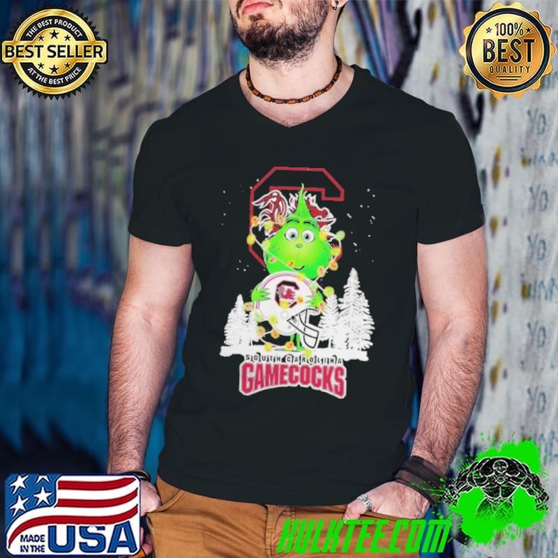 The Grinch Hug South Carolina Helmet Christmas Shirt