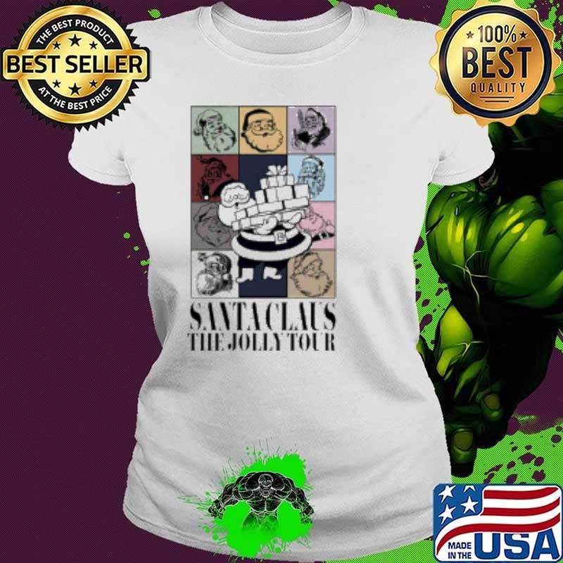 The Jolly Tour Santa Claus Christmas Ladies tee
