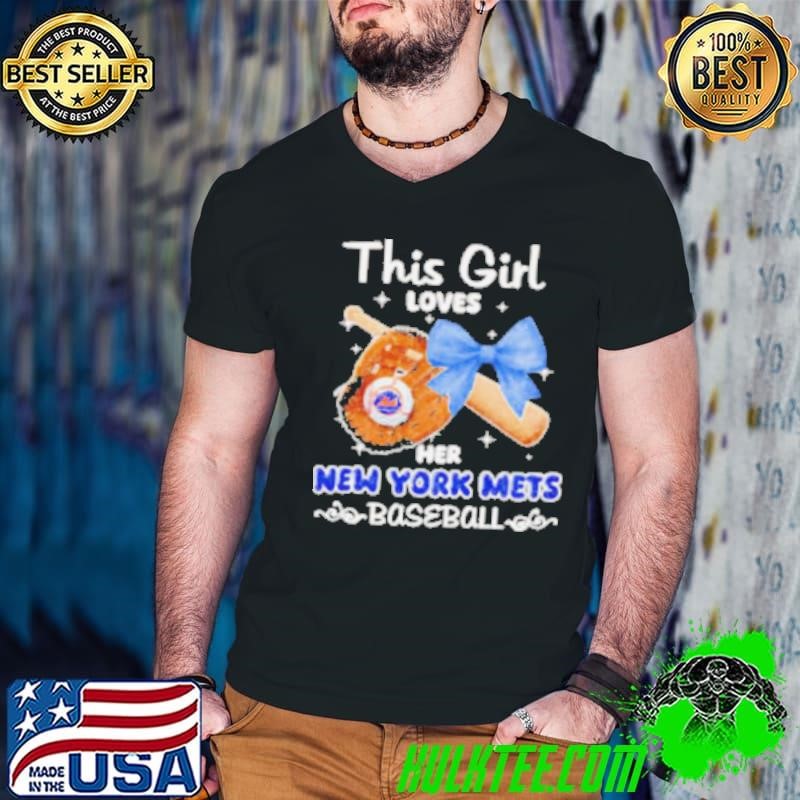 This girl loves her New York Mets baseball shirt