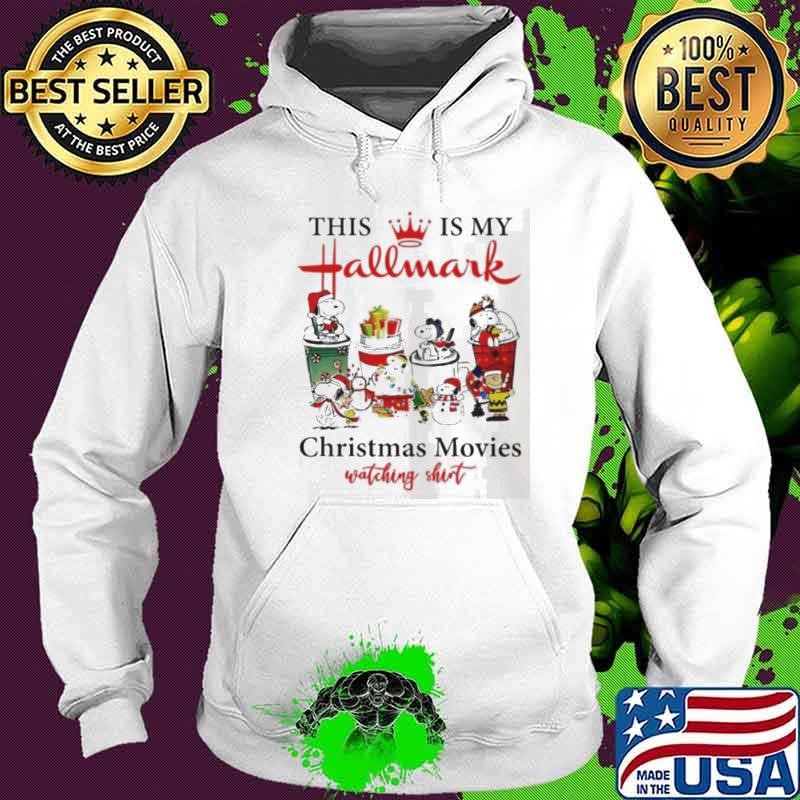 This is my hallmark Christmas movie watching Snoopy Hoodie