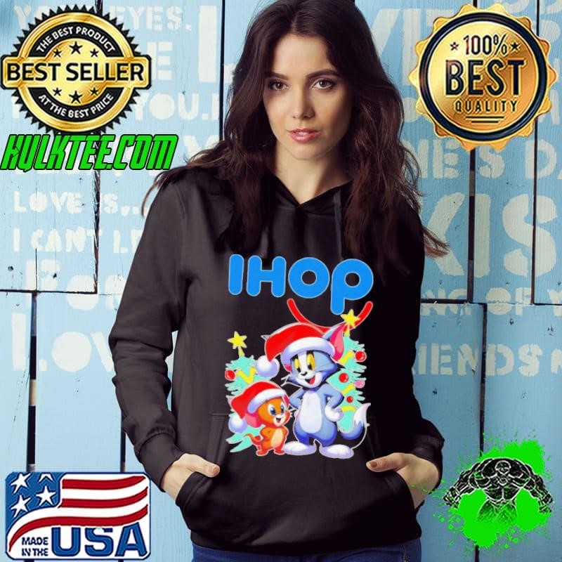 Tom and Jerry Santa hat IHOP Merry Christmas Hoodie
