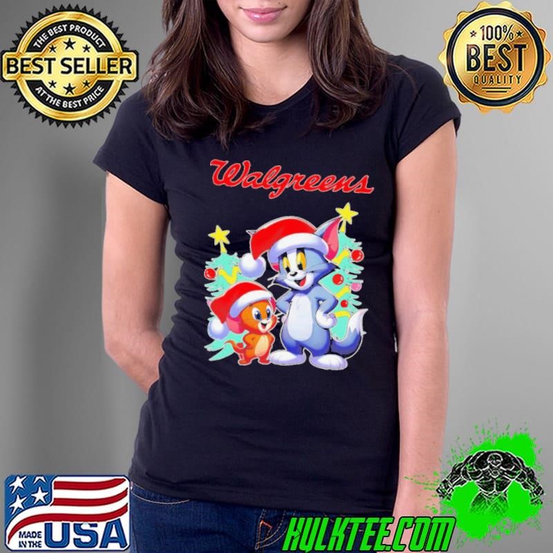 Tom and Jerry Walgreens Merry Christmas Ladies Tee