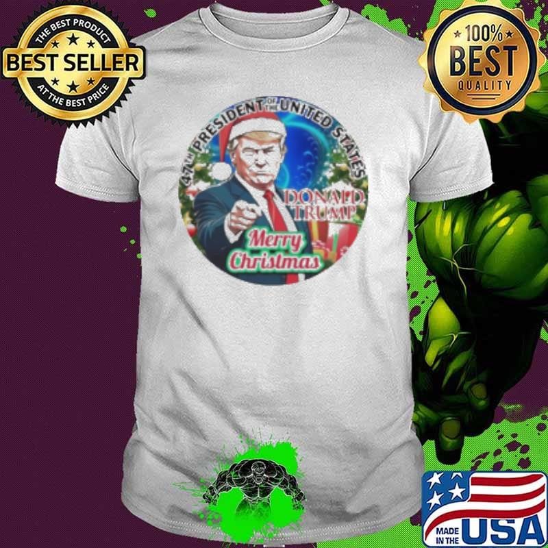 Trump 47th President Of The United States Merry Christmas Shirt
