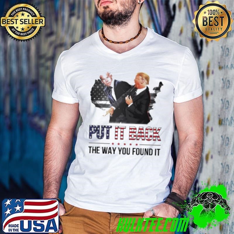 Trump and Biden put it back the way you found it Guys V Neck
