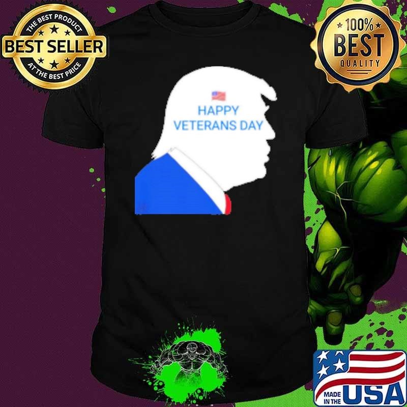 Trump silhouette Happy Veterans day Shirt