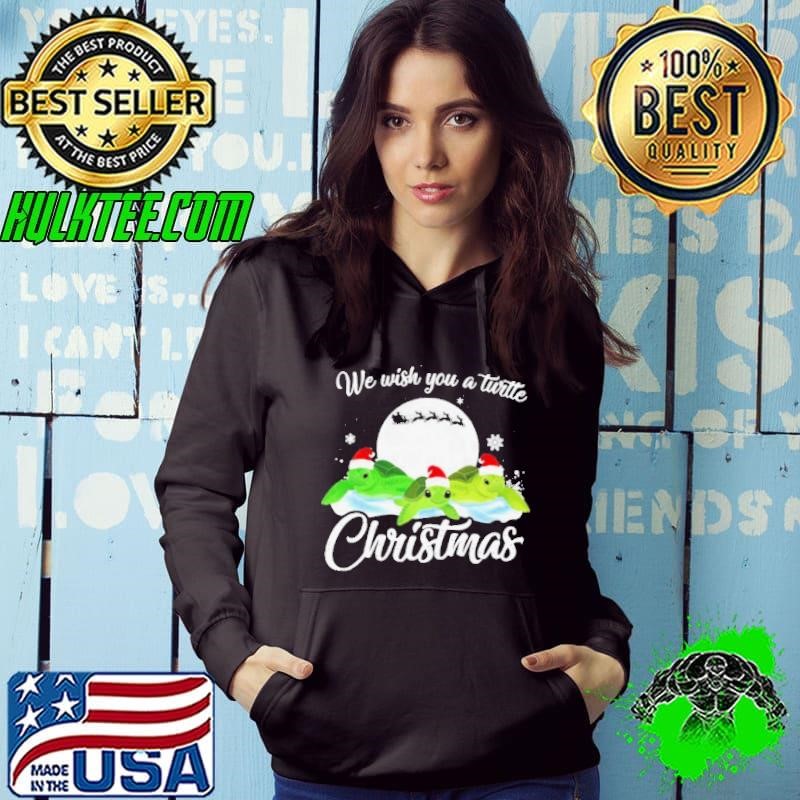 Turtles Santa We Wish You A Turtle Christmas Hoodie