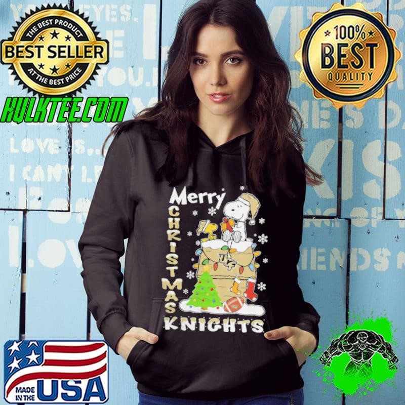UCF Knights Snoopy And Woodstock Merry Christmas Hoodie