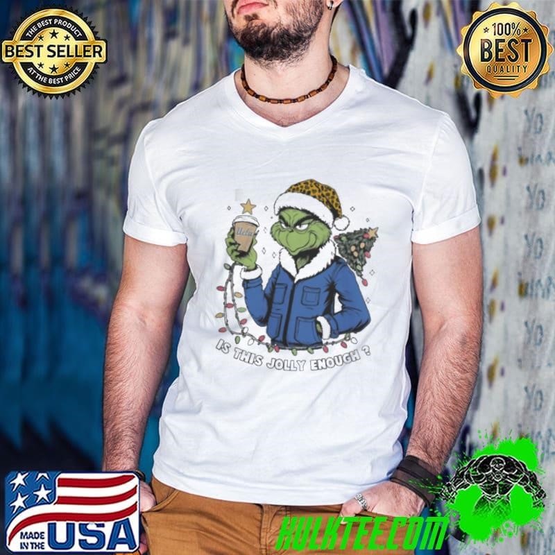 Ucla Bruins x Santa Grinch Is This Jolly Enough Merry Christmas Guys V Neck