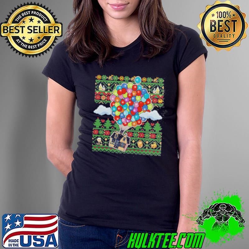 Up Movie Ugly Christmas Ladies Tee
