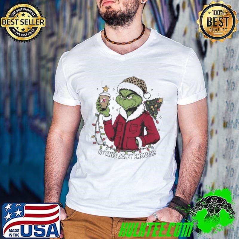 Utah Utes x Santa Grinch Is This Jolly Enough Merry Christmas Guys V Neck