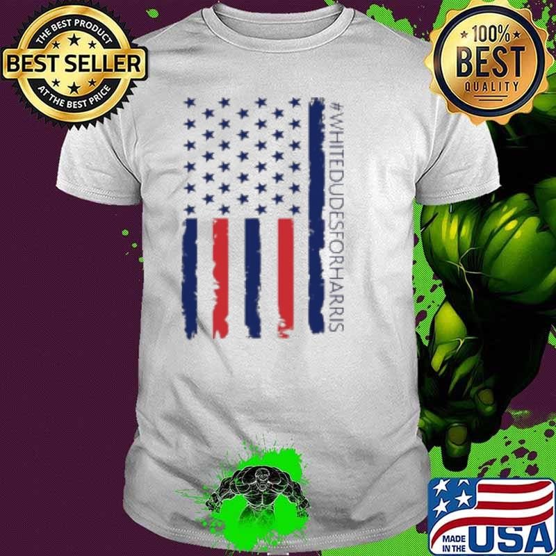 Vintage American flag White Dudes for Harris Shirt