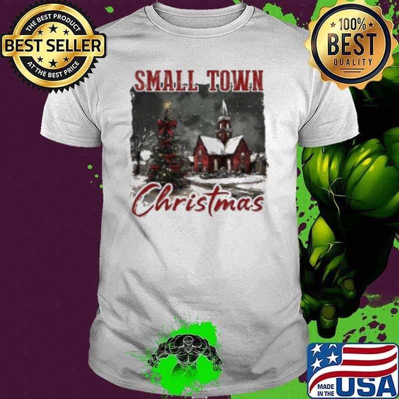 Vintage Retro Small Town Christmas 2024 Shirt