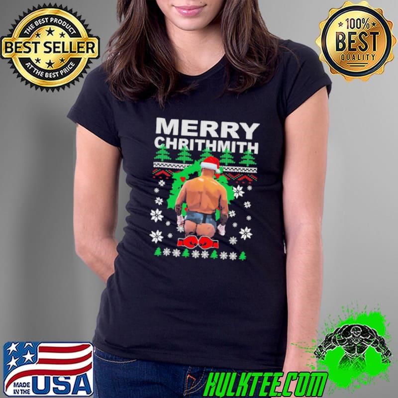 Viral Mike Tyson Funny Mike Tyson Ugly Christmas Ladies Tee