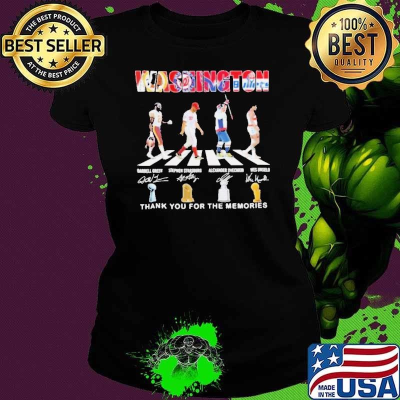 Washington Sports Teams Abbey Road Thank You For The Memories Shirt