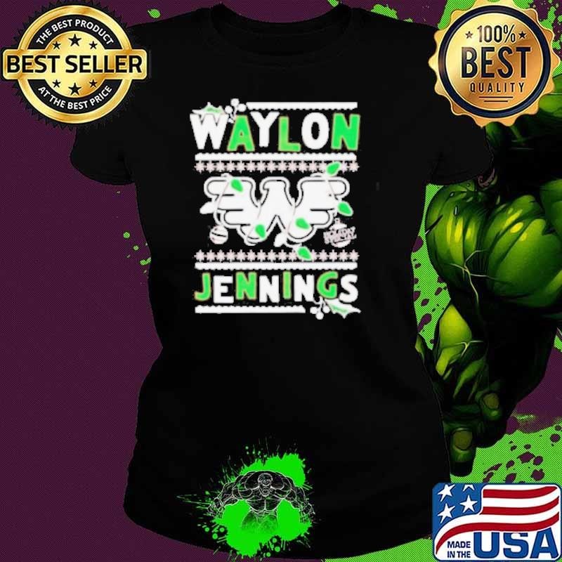 Waylon Jennings holiday speicial Merry Christmas shirt
