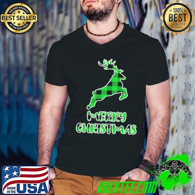 Xmas With Buffalo Plaid Deer shirt