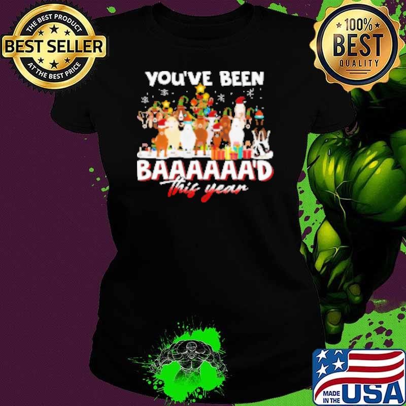 You've Been Baaaad This Year Motivation Christmas Goat Shirt