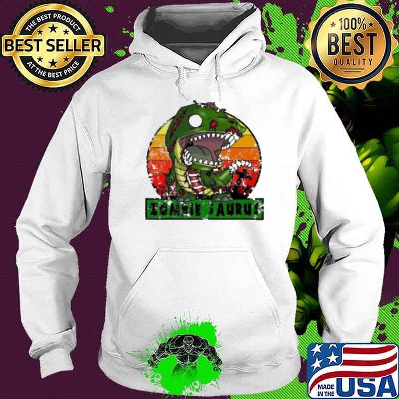 Zombie Saurus Zombiesaurus Dinosaur Halloween Costume Hoodie