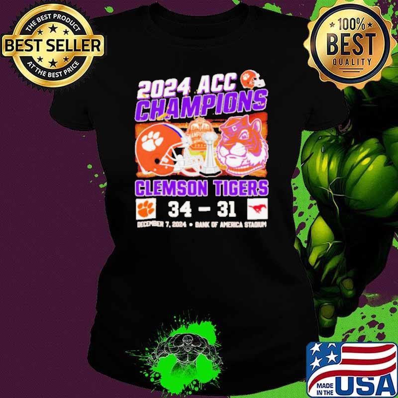 2024 ACC Champions Clemson Tigers 34 31 SMU Mustangs shirt