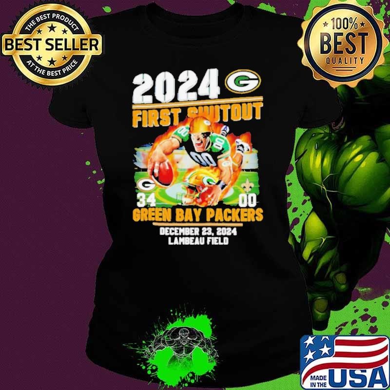 2024 First Shutout Green Bay Packers mascot shirt