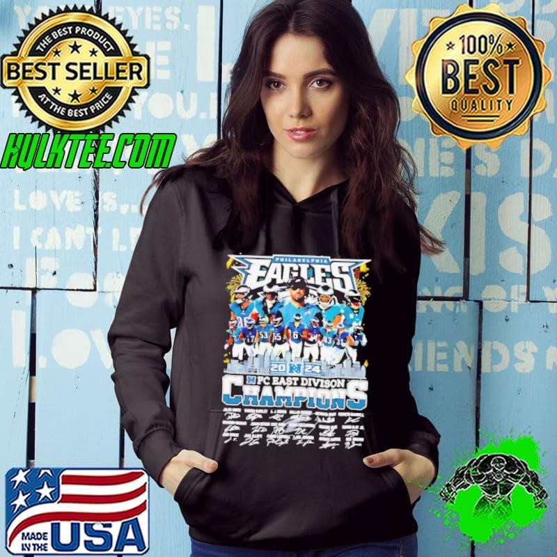 2024 Philadelphia Eagles NFC East Division Champions all team signature Hoodie