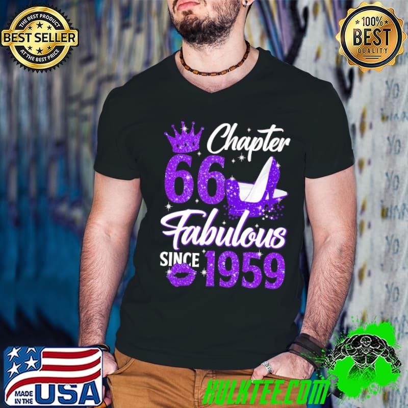 66th Birthday Made in 1959 66 Years Old High Heel T-Shirt