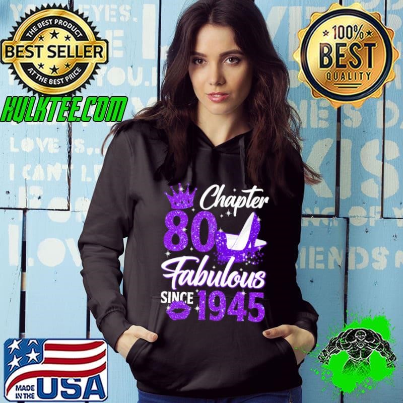 80th Birthday Made in 1945 80 Years Old Women High Heel Hoodie