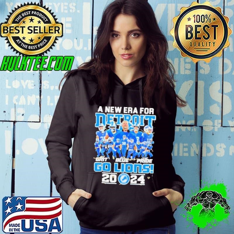 A New Era For Detroit Lions 2024 Go Lions All Grit All Blue One Pride T shirts