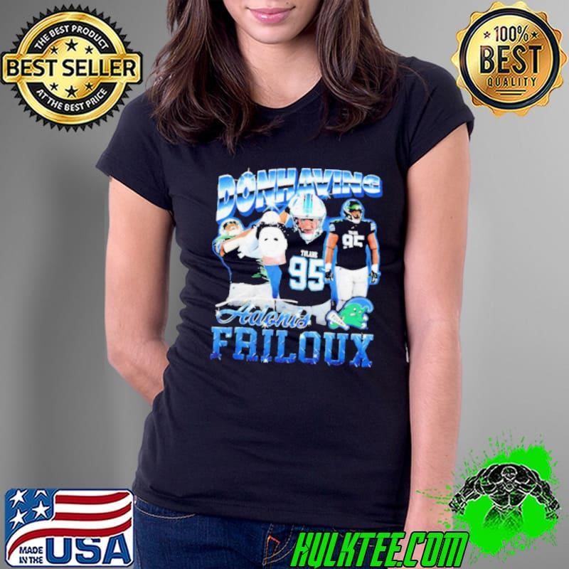 Adonis Friloux Tulane Green Wave signature vintage Ladies Tee
