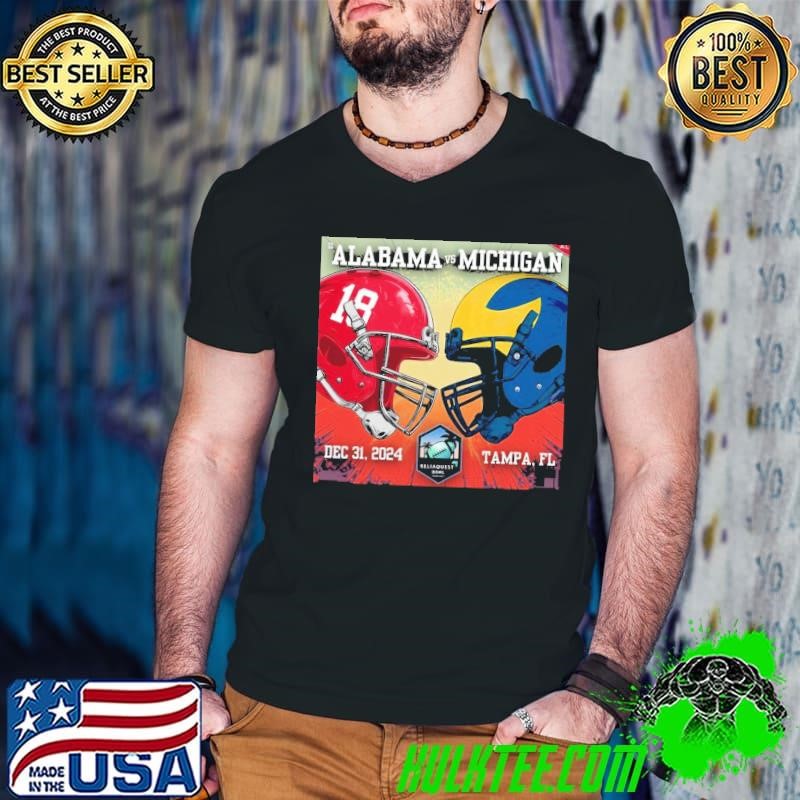 Alabama Vs Michigan 2024 ReliaQuest Bowl December 31, FL Guys V Neck