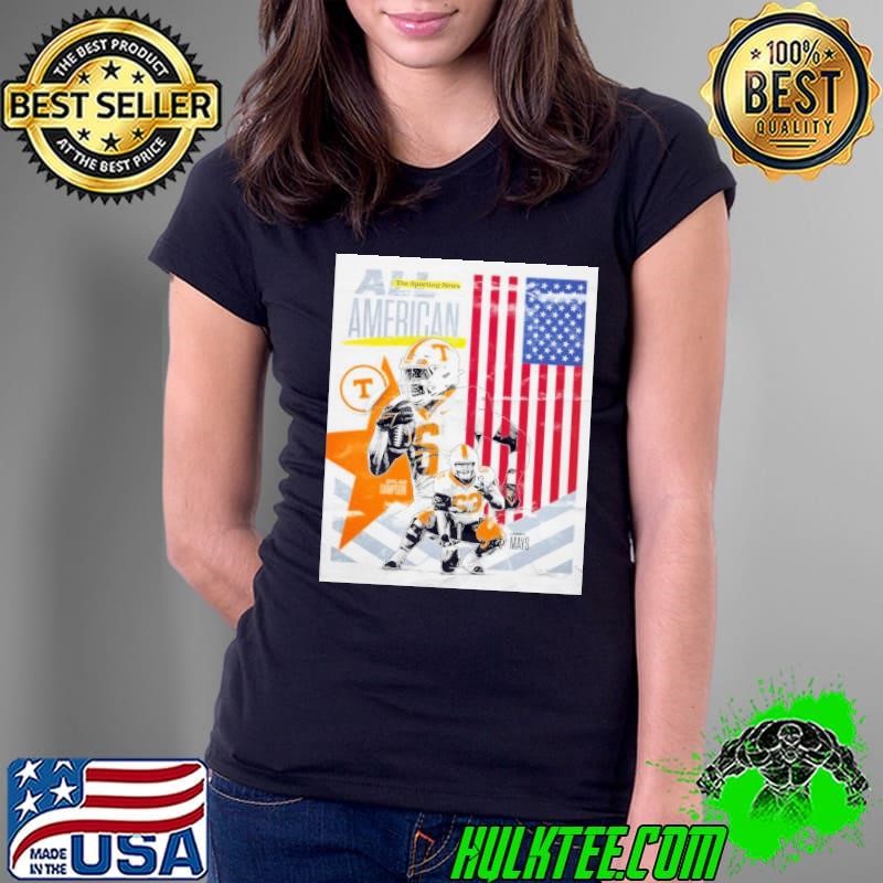 All-America team honors for Cooper Mays and Dylan Sampson Tennessee Volunteers Poster shirt