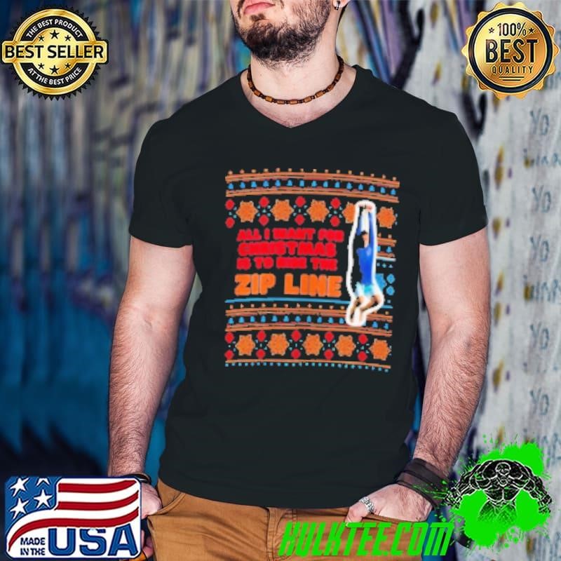 All I Want For Christmas Is To Ride The Zip Line Tim Robinson Guys V Neck