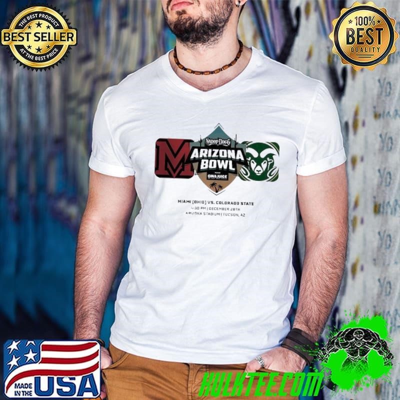 Arizona Bowl Miami Hurricanes Vs Colorado State Rams Matchup At Arizona Stadium In Tucson AZ on December 28th 2024 NCAA Shirt
