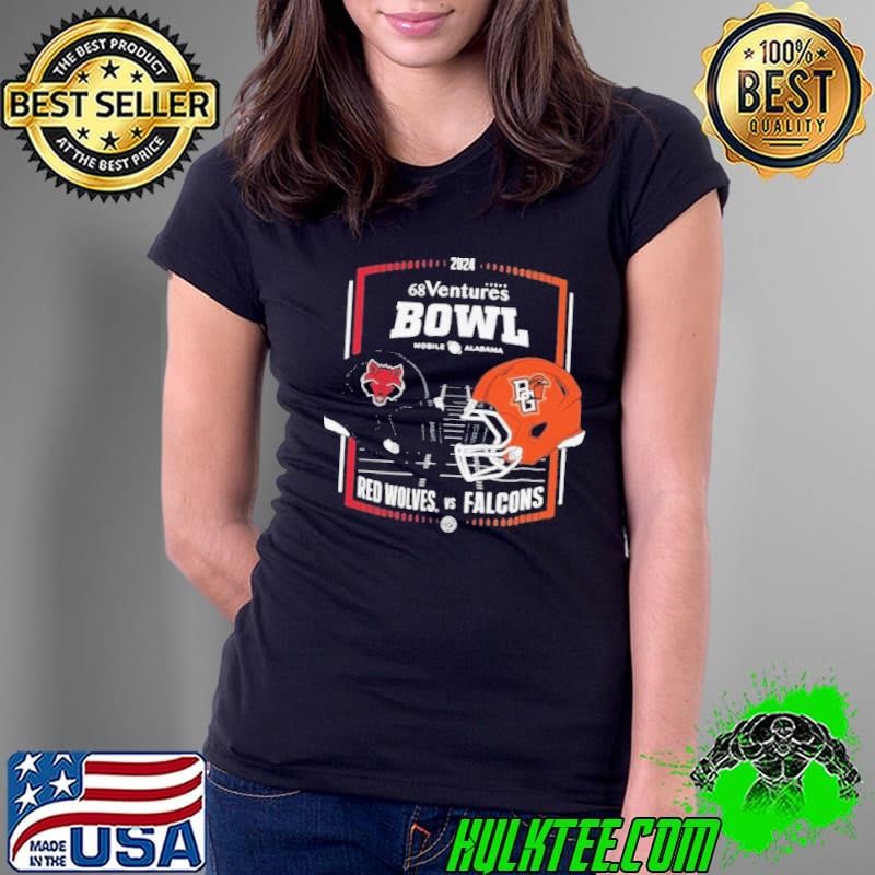 Arkansas State Red Wolves Vs Bowling Green Falcons 2024 68 Ventures Bowl Head To Head Shirt