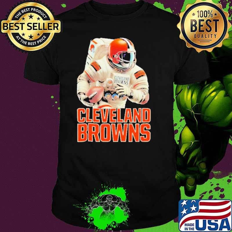 Astronaut in Mars Cleveland Browns shirt