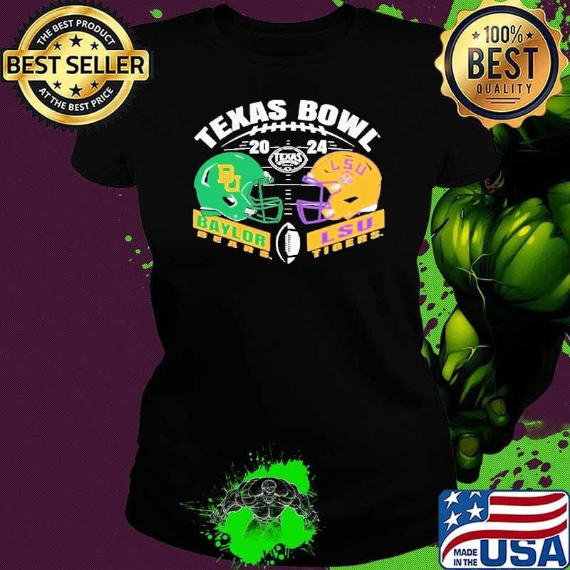 Baylor Bears Vs LSU Tigers 2024 Texas Bowl Bound Helmet Shirt