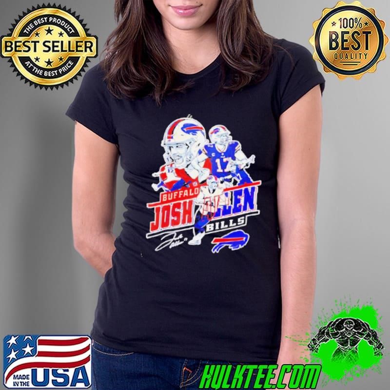 Bills Football Go Bills Josh Allen Signature Classic Ladies Tee