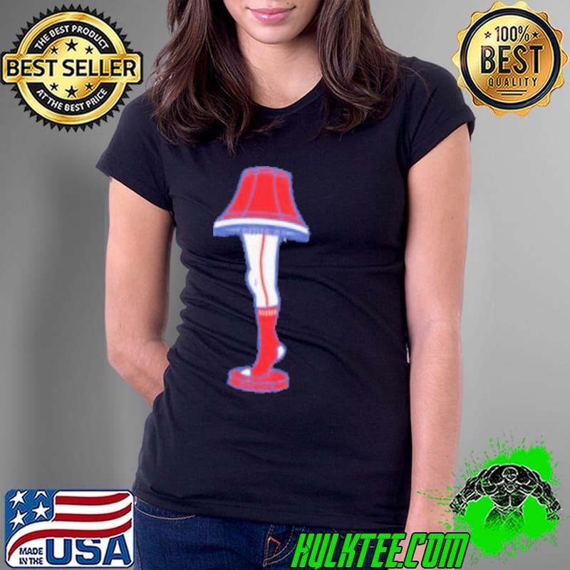 Boston Red Sox holiday leg lamp Ladies Tee