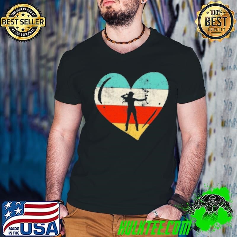 Bow Hunting Archery Archer Girl Retro Shirt