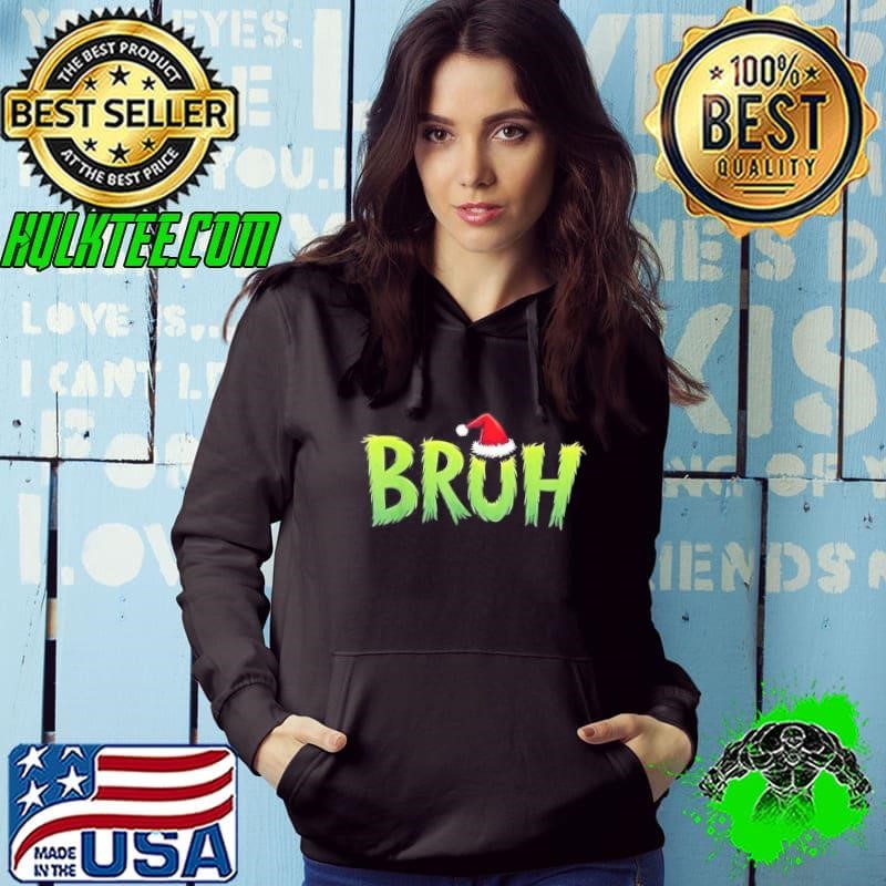 Bruh Christmas Kids Teens Boys Funny Christmas Humor Meme Shirt
