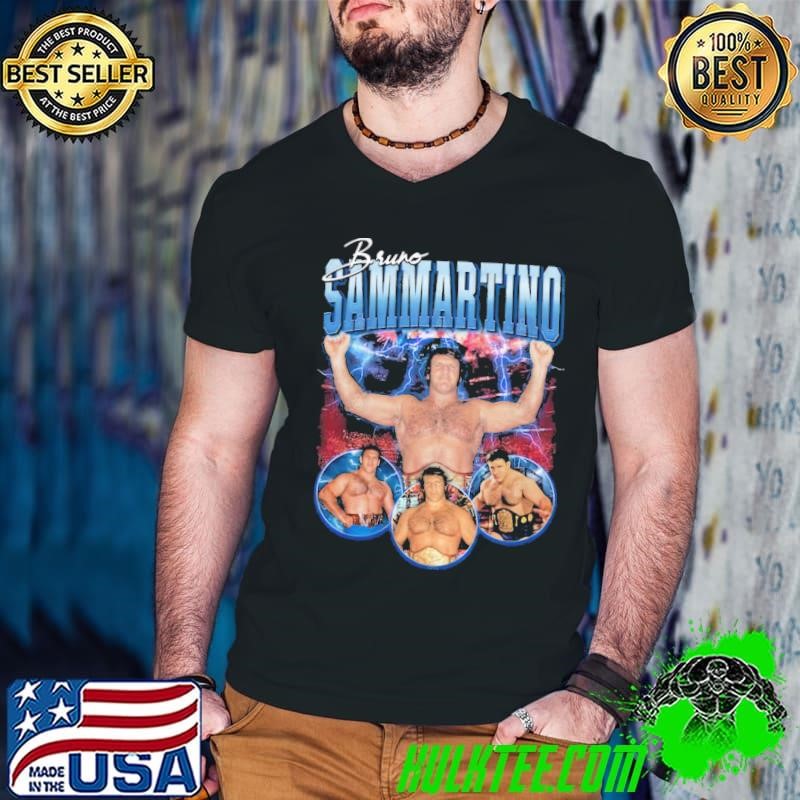 Bruno Sammartino Italian-American professional wrestler Retro Bootleg T-Shirt