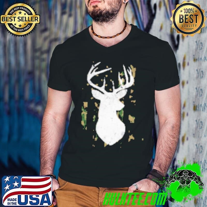 Buck Deer Hunting Camouflage Flag Funny Hunter Shirt