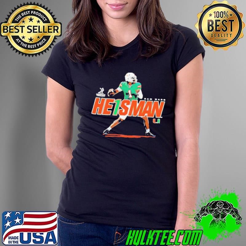 Cam Ward Miami Hurricanes Heisman Finalist Individual caricature Ladies Tee