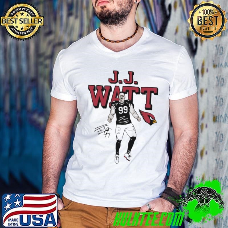 Cardinals JJ Watt Signature Texas Houston cartoon scream shirt