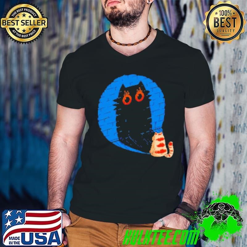 Cat the darkness stares back Shirt