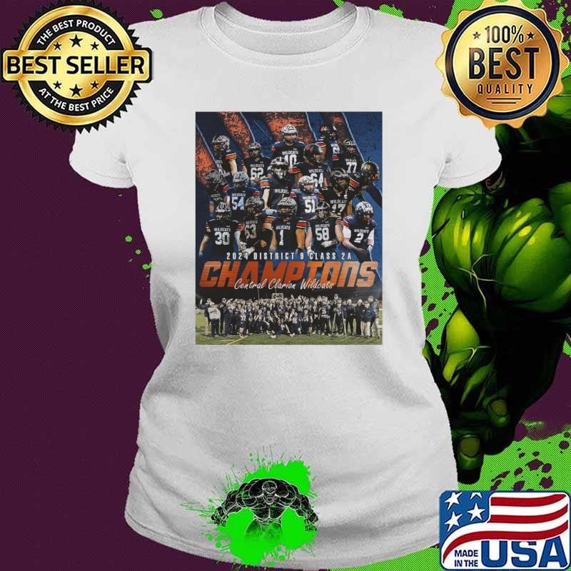 Central Clarion Wildcats Football 2024 District 9 Class 2A Football Champions Poster shirt